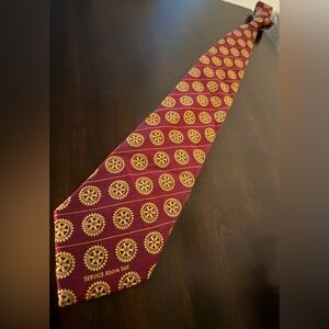 Rotary International Silk Necktie | Tej Brothers | Service Above Self | Mens Tie